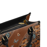 "Stillness" - Psalm 46:10 Leather Handbag