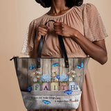 "Faith" Leather Tote Bag