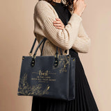 "Trust" - Proverbs 3:5 Leather Handbag