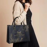 "Trust" - Proverbs 3:5 Leather Handbag