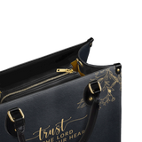 "Trust" - Proverbs 3:5 Leather Handbag