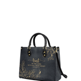 "Trust" - Proverbs 3:5 Leather Handbag