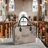"Complete" - Isaiah 53:5 Leather Handbag