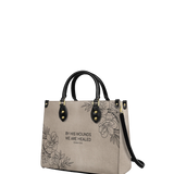 "Complete" - Isaiah 53:5 Leather Handbag