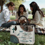 "Poise" - 2 Timothy 1:7 Leather Handbag