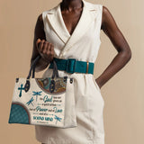 "Poise" - 2 Timothy 1:7 Leather Handbag