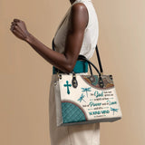 "Poise" - 2 Timothy 1:7 Leather Handbag