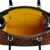 "Believe" - Philippians 4:13 Leather Handbag