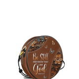 "Stillness" - Psalm 46:10 Circle Crossbody Bag