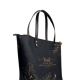 "Trust" - Proverbs 3:5 Leather Tote Bag