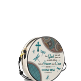 "Poise" - 2 Timothy 1:7 Circle Crossbody Bag