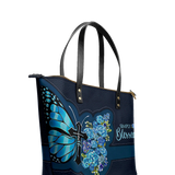 "Blessed" Leather Tote Bag