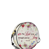 "Melody" - Psalm 118:14 Circle Crossbody Bag