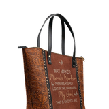 "Waymaker" Leather Tote Bag