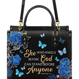 "Anchor" - Romans 8:31 Leather Handbag