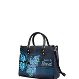 "Blessed" Leather Handbag