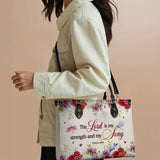 "Melody" - Psalm 118:14 Leather Handbag